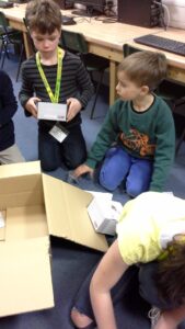 Unboxing Blue-Bots @RRIS